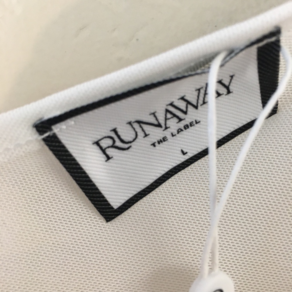 Runaway The Label Orchid Floral Dress Large White Romantic Evening Party NWT - Picture 10 of 11